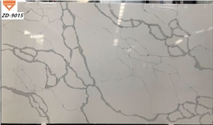 OEM ODM decorative beautiful polished white quartz stone
